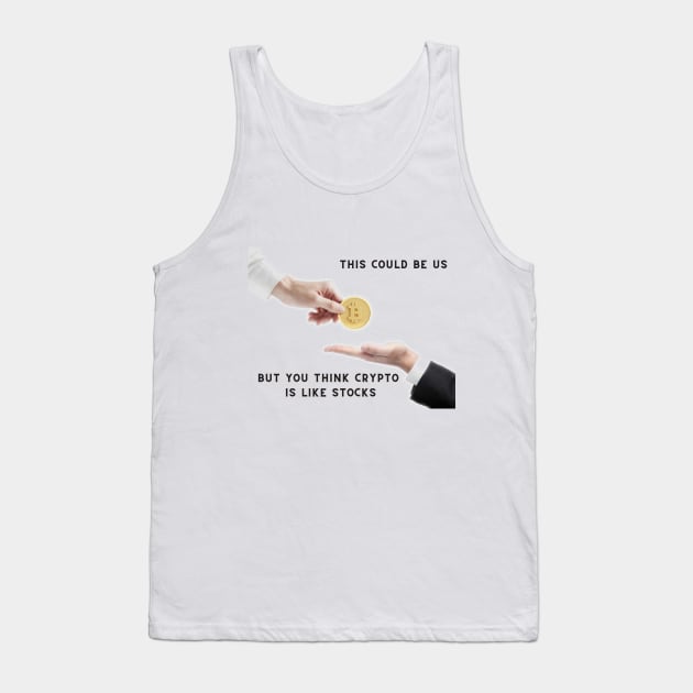 Funny Crypto T-shirt Tank Top by KingOhashes